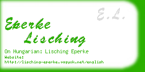 eperke lisching business card